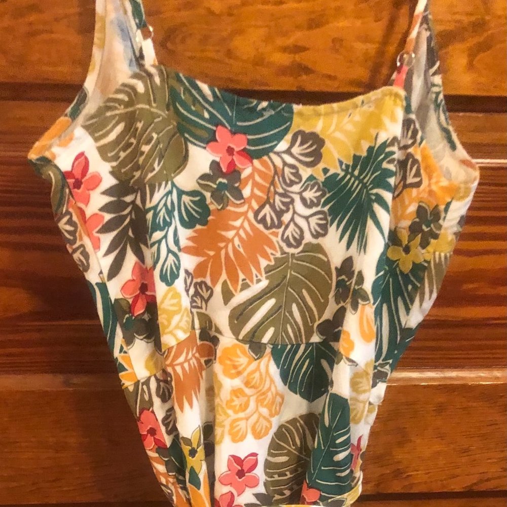 Loft Beach Tropical Maxi Wrap Dress